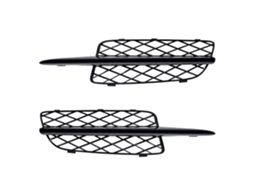 Molduras Inferiores da Grelha Dianteira em Preto Brilhante para X5 E70 2007 2010 51117159593 51117159594 (colmeia)