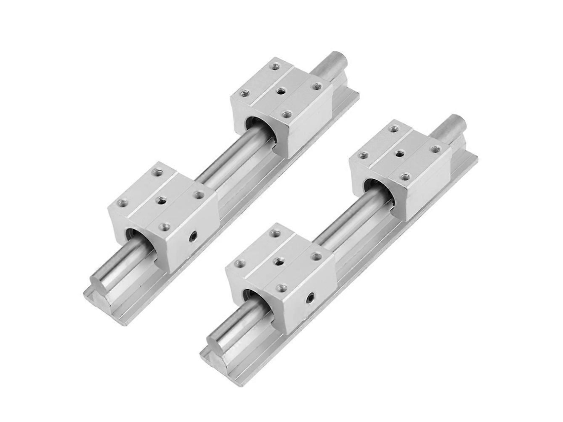Peças Sbr12 200 Mm Eixo De Trilho Deslizante Linear 4 Peças Sbr12uu Bloco De Rolamento Peças Cnc Aquaforge