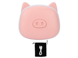 Calentador De Manos Usb Eléctrico Con Espejo De Bolsillo Y Luz