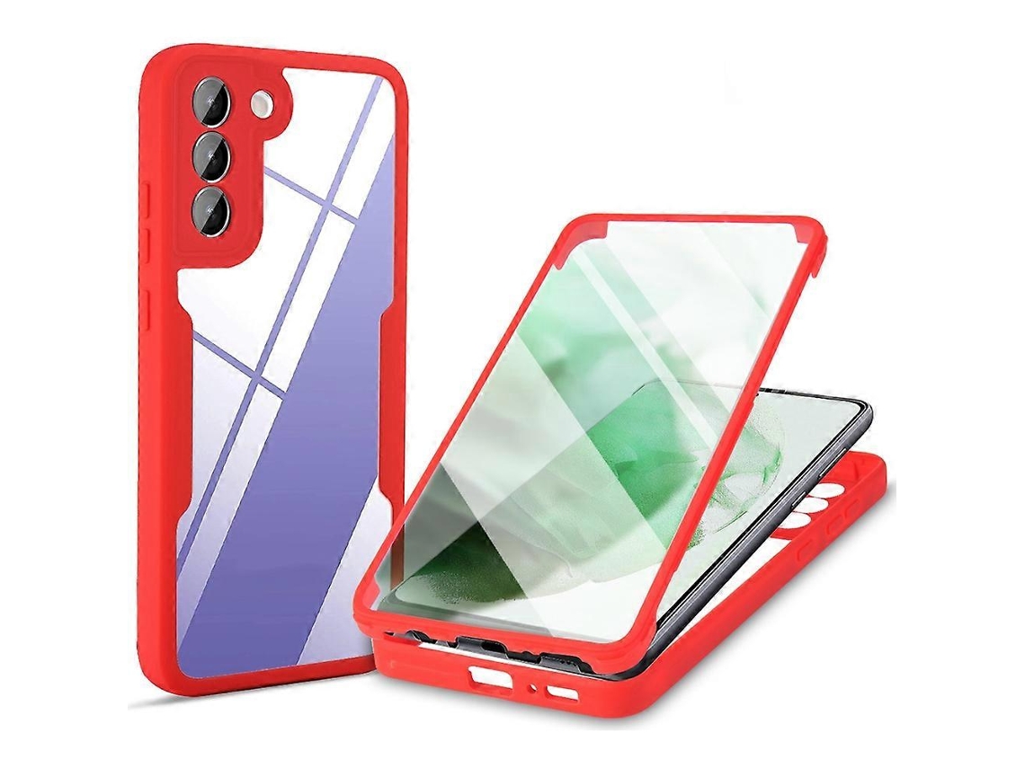 Capa De Acrílico Tpu Com Cobertura Total De 360 Graus À Prova De Choque Para Samsung Galaxy S22 5g