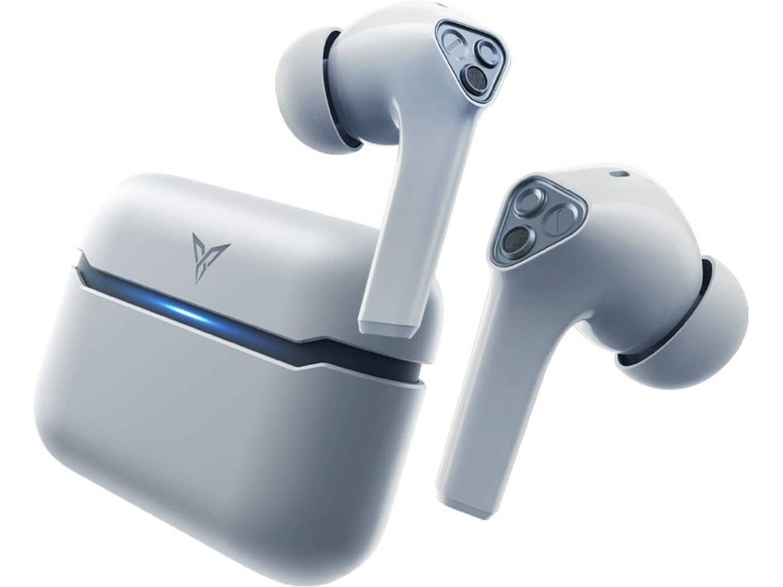Auscultadores Gaming ENZONS  Sem Fio T1 True de Baixa Latência de 60Ms Drivers de 12 Mm Touch Enabledcinza