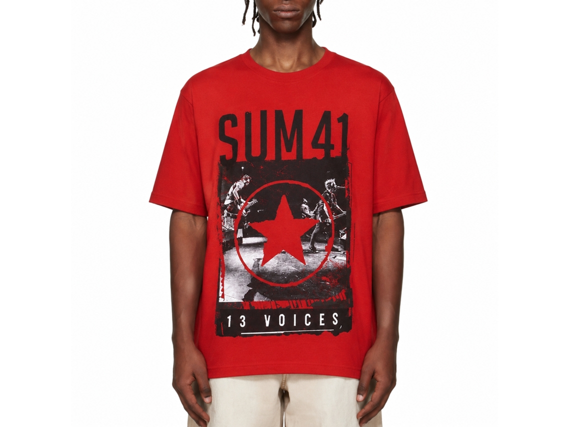 Sum 41 Red Star 13 Voices T-shirt Unisex Adults Size:l