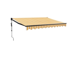 Automatic Retractable Awning, Automatic Retractable Awnings Vidaxl Multicolor Tecido (3.5 X 2.5 M)