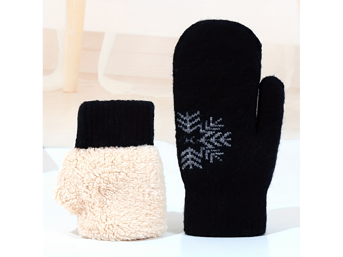 Luvas Unissex de Inverno com Forro Polar e Isolamento Espesso Elegância Resistente Ao Frio para Proteção Das Mãos Ao Ar Livre Função Prá STELASPLEN