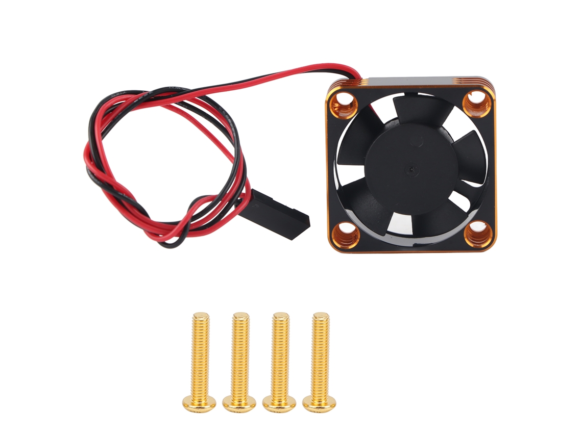 Ventilador Resfriamento Alumínio 30x30mm 28000rpm Motor Rc540 Ouro
