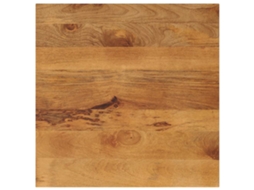 Vidaxl Tampo De Mesa Quadrado 70x70x2,5 Cm Mangueira Maciça