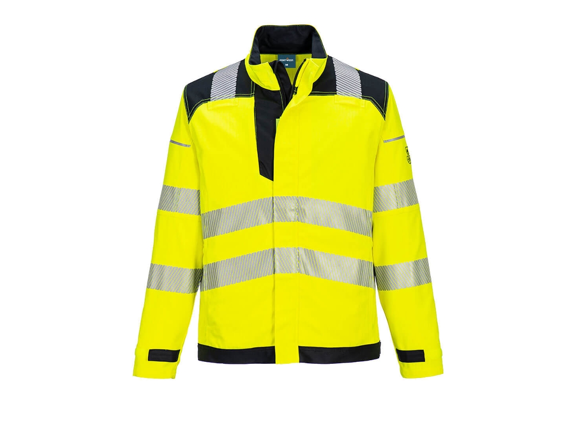 Jaqueta De Trabalho Pw3 Fr Modaflame Hi Vis / Yellow Black / S Portwest