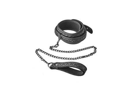 Dream Toys Blaze Diamond Collar And Leash Preto
