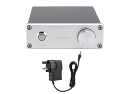 AMPLIFICADOR Mali para toca discos, modelo Phono Box P1, MM, com RCA dourado, ajuste de ganho