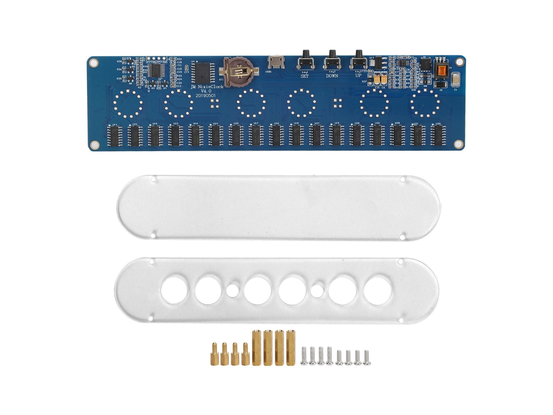 Placa de Circuito de Controle Dc STM8S005 com Tubo Digital In14 Rgb e capa de acrílico | S/MARCA