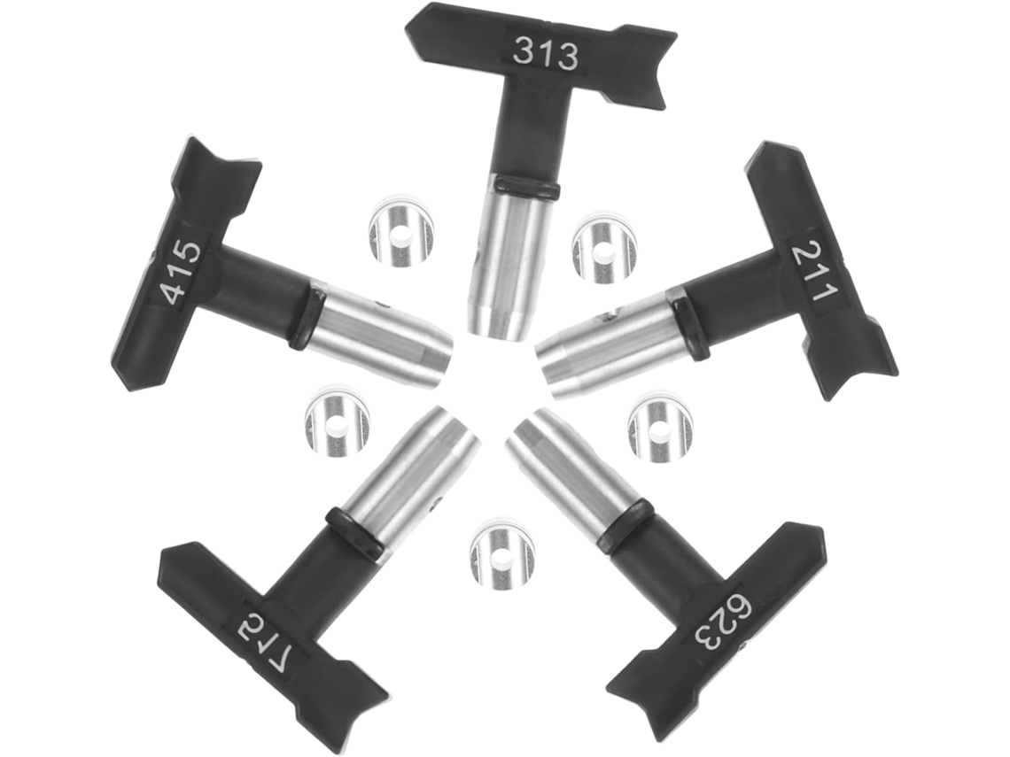Conjunto De 5 Bicos De Pulverização Sem Ar, Acessórios Para Pulverizador