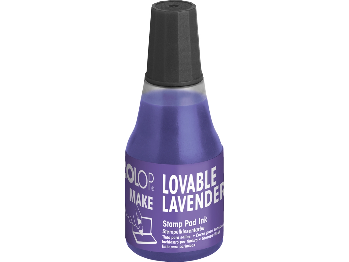Tinta para Carimbo COLOP Make 25 Ml Adorável Lavanda
