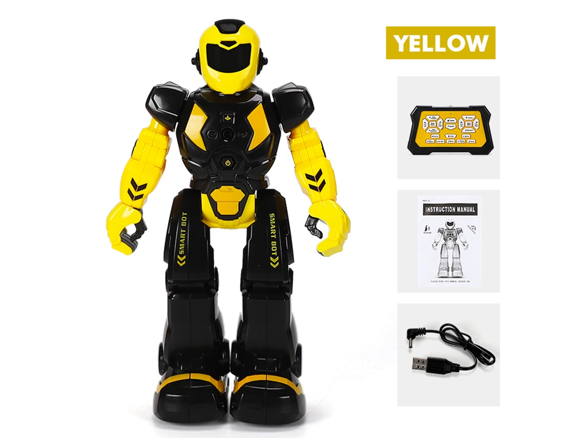 Robô Inteligente Para Crianças Com Controle Remoto E Sensor De Movimento Dançarino Cantor Programável Brinquedo Educativo