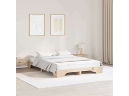 Vidaxl Estrutura da Cama Natural 160 X 200 Cm