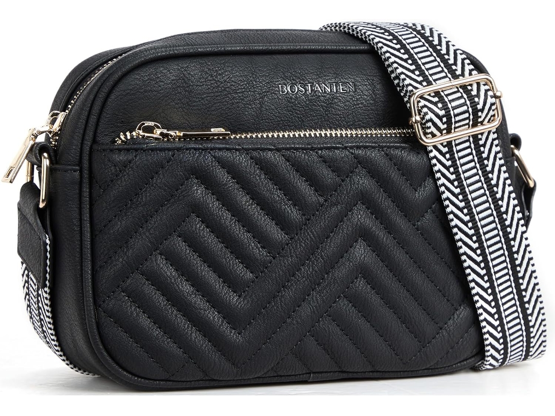 Bolsa Feminina Transversal Com Alça Ajustável, Pequena Bolsa Transversal, Bolsa De Ombro, Preta