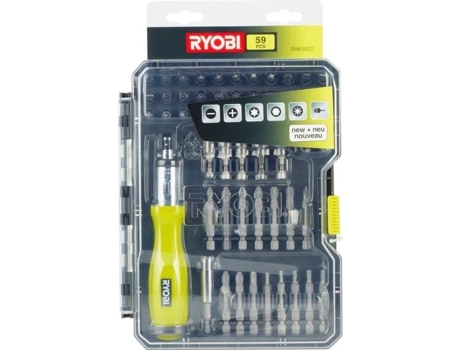 Ryobi RAK59SD Chave de Fenda Estojo com 59 / Inclui Chave de Fenda