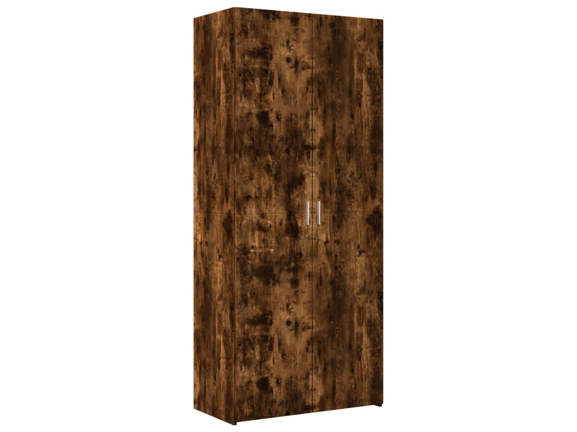 EXCLUSIVO MAISON Guarda-roupa Alto em Deriv. Madeira Carvalho Fumado (80x42,5x185 cm)