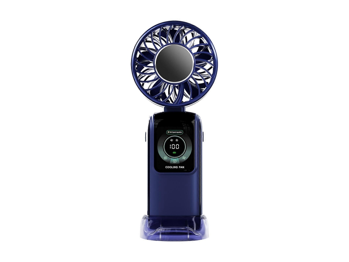 Ventilador Portátil Silencioso De 3600mah Com Potência E Textura Em Abs, Para Quarto, Escritório E Escola