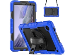 Capa de silicone híbrida WeBake com alça de ombro para Samsung Galaxy Tab A7 Lite T220