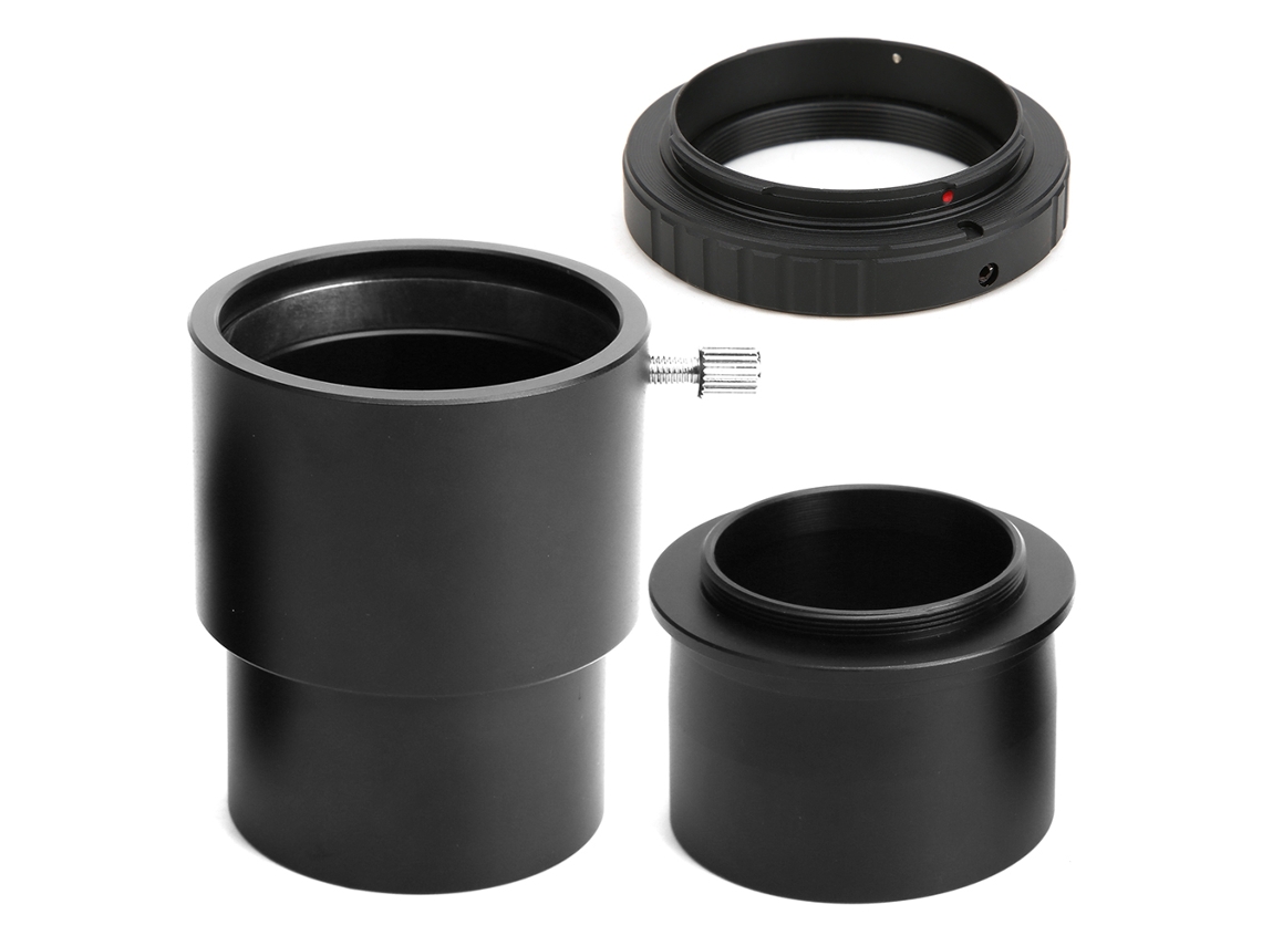 Astronomical Telescope 2in Eyepiece Connection Tube 40mm 2in To T Adapter Video Camera M42x0.75 Thread Detachable Usage For Sonyaf LAXISCREED