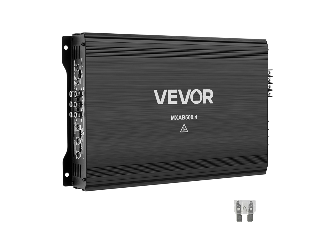 Amplificador de Áudio para Automóvel VEVOR de 4 Canais Classe AB Máx. 4x250W a 4 Ohmios