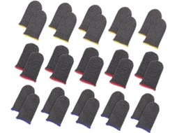 Protetores De Dedo Kombuida, Cor Aleatória, Conjunto Com 30 Unidades, Fibra Prateada, Design Elástico Confortável, Reduz