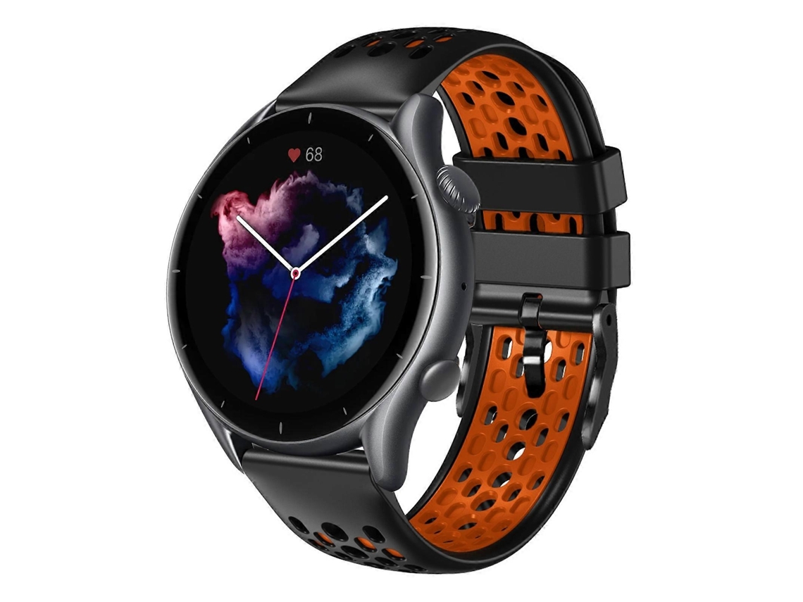 Pulseira De Silicone Respirável Bicolor De 22 Mm Para Amazfit Gtr 3 Pro