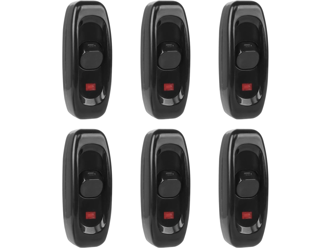 Conjunto de 6 Interruptores Basculantes AQUAFORGE, com indicador LED