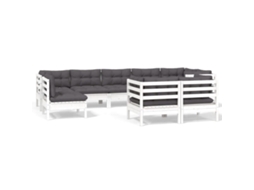 Garden Lounge Set, Garden Lounge Sets Vidaxl Branco Madeira De Pinho (n/a)