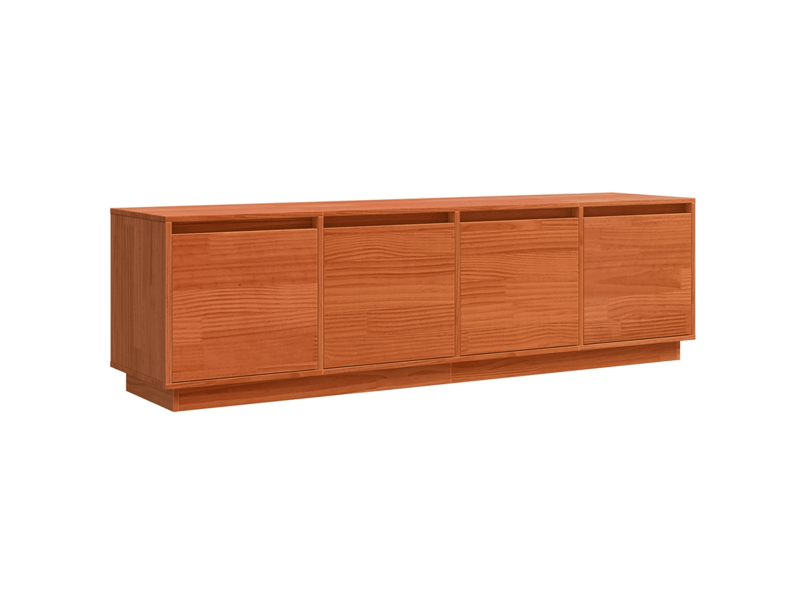 Conjunto 1 Unidade De Armazenamento Para Casa Vidaxl Castanho Derivados De Madeira (156 X 37 X 45 Cm)