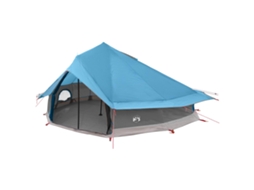 Conjunto 1 Barraca Tipi Vidaxl Azul Poliéster (800 X 800 X 430 Cm)