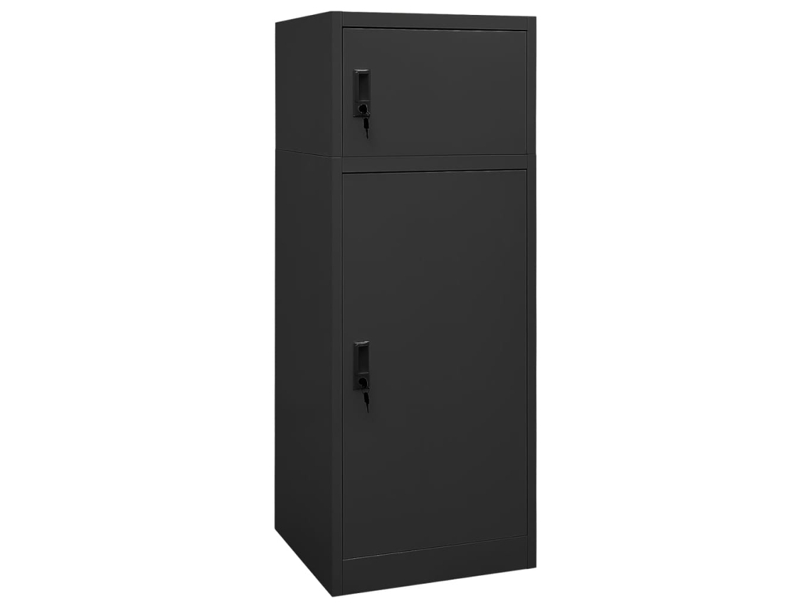Vidaxl Armário Para Selas 53x53x140 Cm Aço Antracite