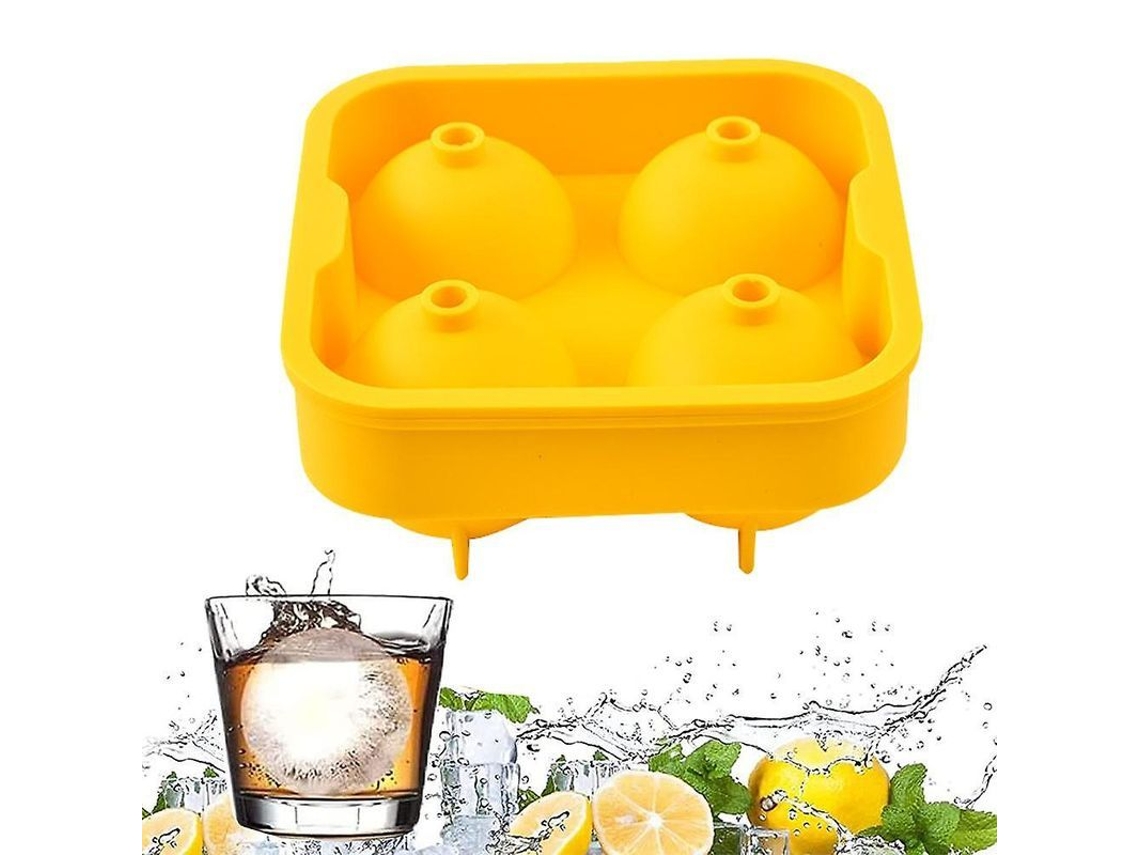 Molde de Gelo Esférico para Whiskey, Coquetéis, Bolas Grandes de Gelo