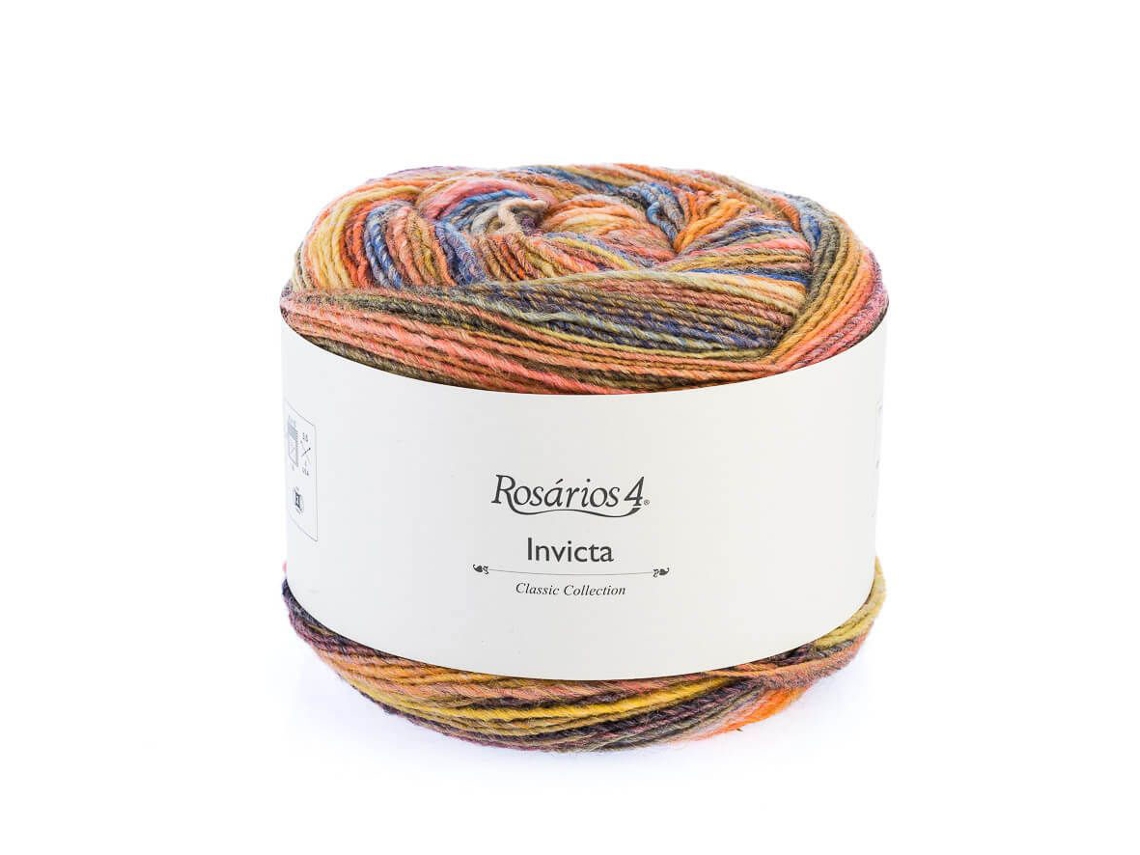Fio de Tricot ROSARIOS 4 Invicta 150G Multicor 45