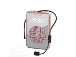 Amplificador De Voz Portátil Para Professores Com Microfone, Fone De Ouvido E Alto Falante Recarregável Olysi Shop