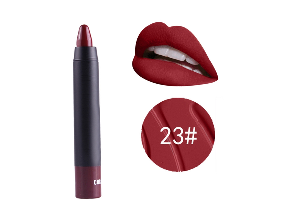 Miss Rose Lápiz Labial Matte De Longa Duração Brillo Labial Stick 23