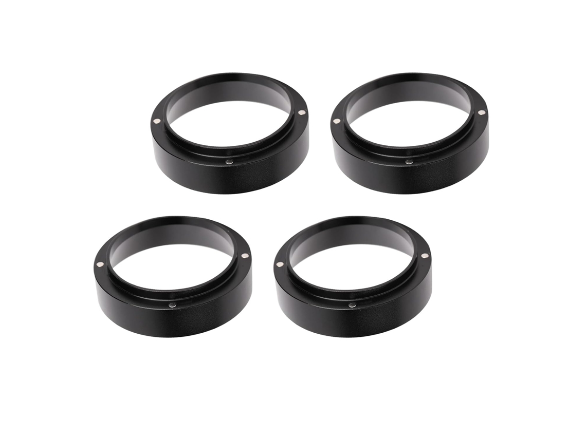 Funil Dosador De Café Espresso Cryfokt, Conjunto De 4 Peças Com Anel Dosador Magnético Em Liga Alumínio E Funil Para