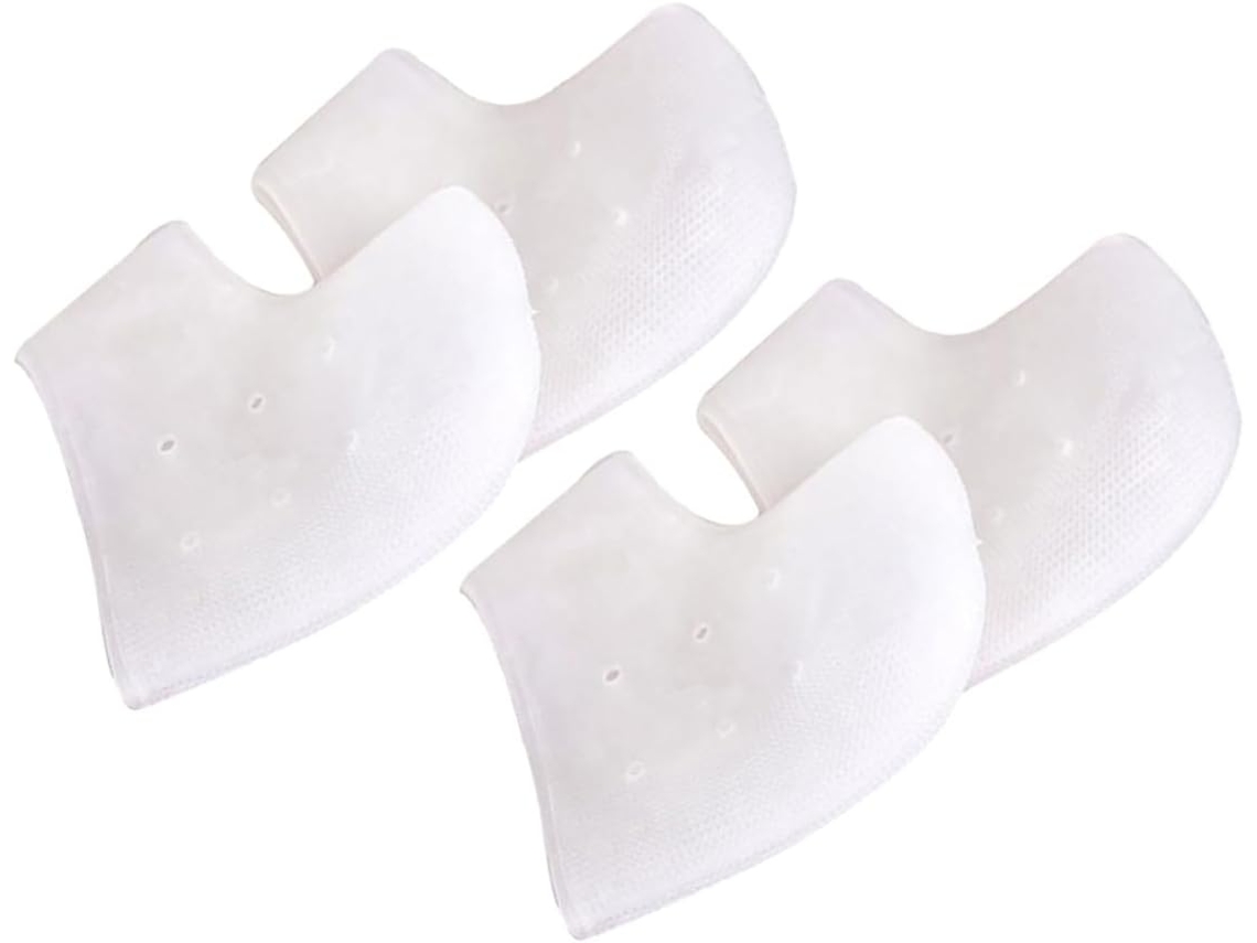 5 Pares De Meias Silicone Para O Calcanhar, Proteção Anti Rachaduras Para O Tornozelo, Para Cuidar Dos Pés Ao Caminhar