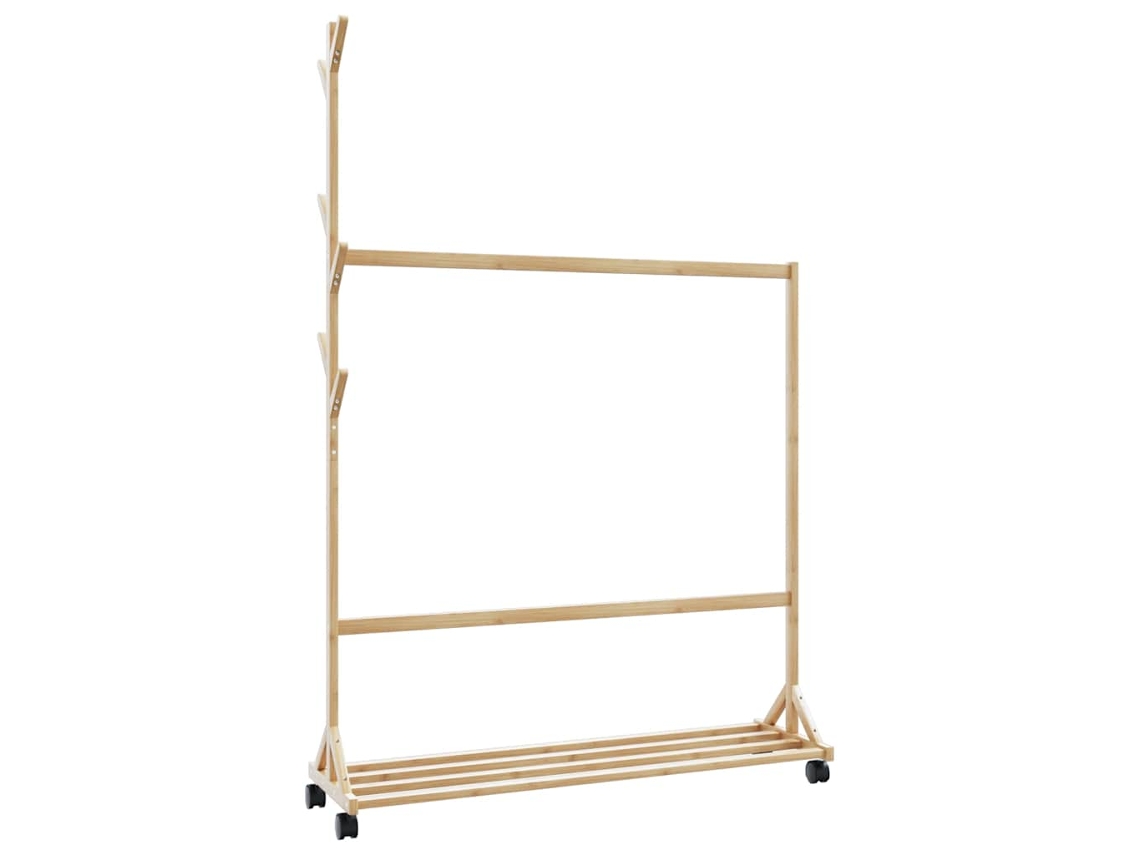 Clothes Rack, Clothes Racks Vidaxl Marrom Bambu
