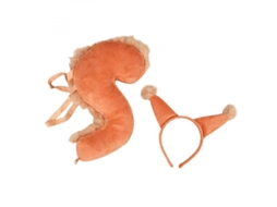 2026-accesório De Fantasia De Andorinha Para Crianças: Tiara Com Orelhas E Cauda Para Halloween, Festa E Cosplay Xlm Marrón Rojo