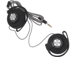 Écouteurs Intra-auriculares Filaires À Clip 3, 5mm Noirs