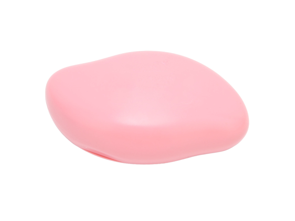 Depilador portátil indolor e esfoliante para braços, pernas e costas, rosa.