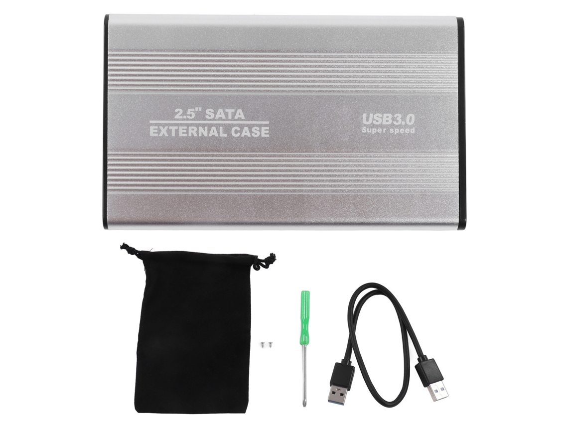 Enclosure De Disco Rígido De 2,5 Polegadas Suporta 4tb Indicação Led Armazenamento De Dados Externo Para Notebooks, Desktops E Mac