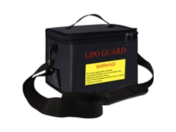 Bolsa de Bateria Lipo Resistente a Fogo Explosão proof com Zíper Alça Portátil Armazenamento Carregamento 21.5*16.5*14.5cm