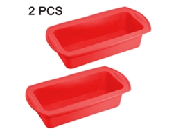 Conjunto De 2 Formas Para Pão E Bolos, Em Silicone, Revestimento Antiaderente, Para Forno, Confeitaria E Preparo Doméstico