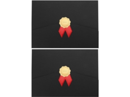 Conjunto Homoyoyo de 2 camadas para certificados, diplomas e cartas de recomendação, design de honra.