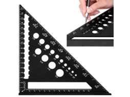 Régua Triangular Para Carpinteiro, Ferramenta Para Ângulos, Gancho Quadrado De Metal Alumínio
