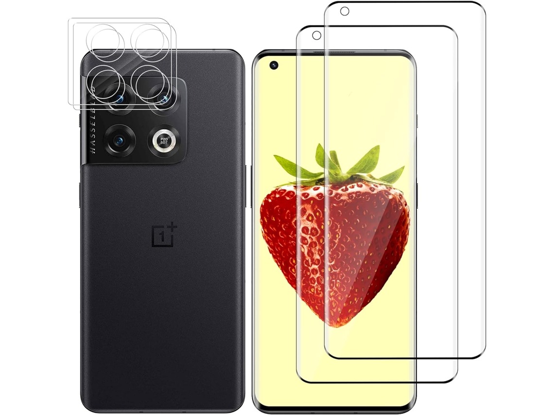 Conjunto de Protectores de Lente Filme Dureza Ultra Alta Sensibilidade para Oneplus 10 Pro 5G HONGWE. Vidro Temperado Transparente (2un)