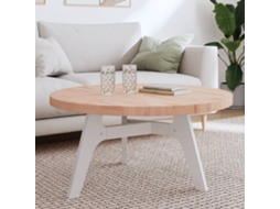Vidaxl Tampo De Mesa Redondo Ø90x4 Cm Madeira De Faia Maciça