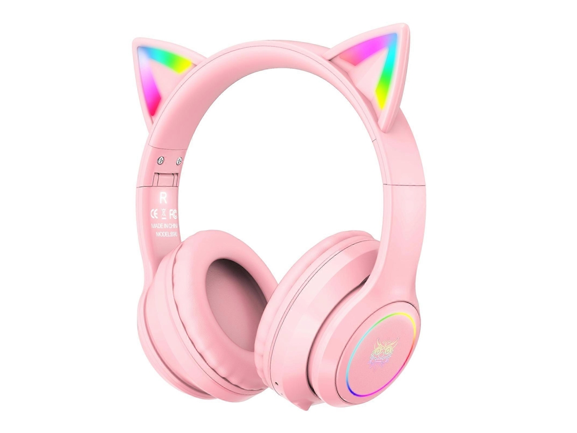 Fones de ouvido sem fio Bluetooth Onikuma B90 Hengrongshen com iluminação RGB